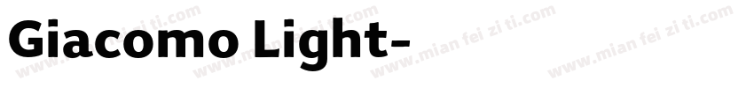 Giacomo Light字体转换